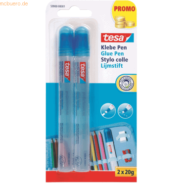 10 x Tesa Klebepen Vielzweckkleber 20g VE=2 Stück blau/pink sortiert 10 x Tesa Klebepen Vielzweckkleber 20g VE=2 Stück blau/pink sortiert von Tesa