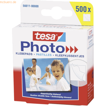 12 x Tesa Foto-Klebepads 500 Stück Big Pack von Tesa