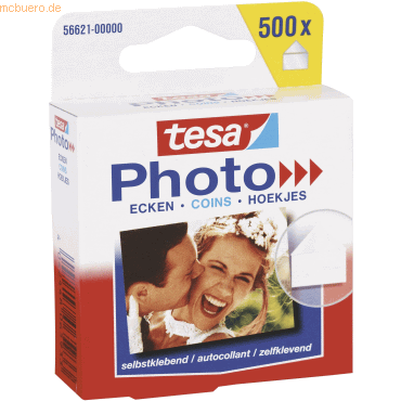 12 x Tesa Fotoecken selbstklebend transparent 500 Stück von Tesa