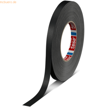 12 x Tesa Gewebeband 4651 12mm x 50m schwarz von Tesa