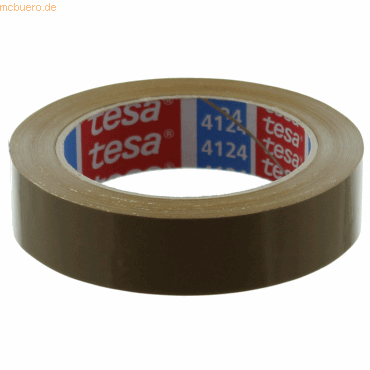 12 x Tesa Packband tesapack 4124 25mmx66m PVC braun von Tesa