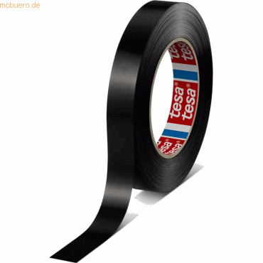 16 x Tesa Klebeband Strapping 4288 19mm x 66m schwarz von Tesa