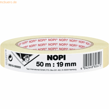 16 x Tesa Maler-Kreppband 19mmx50m chamois 16 x Tesa Maler-Kreppband 19mmx50m chamois von Tesa