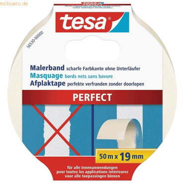 16 x Tesa Malerband Perfect 50mx19 mm von Tesa