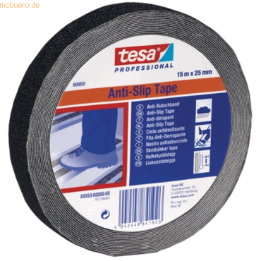 3 x Tesa Anti-Rutschband 50mmx15m schwarz von Tesa