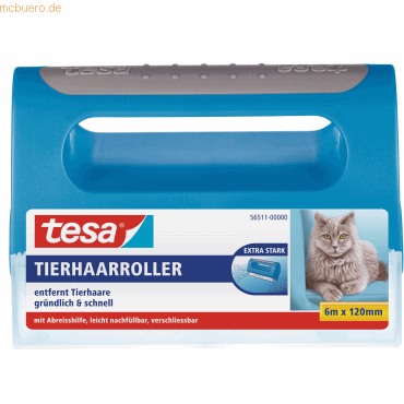 3 x Tesa Tierhaarroller Kunststoff blau 3 x Tesa Tierhaarroller Kunststoff blau von Tesa