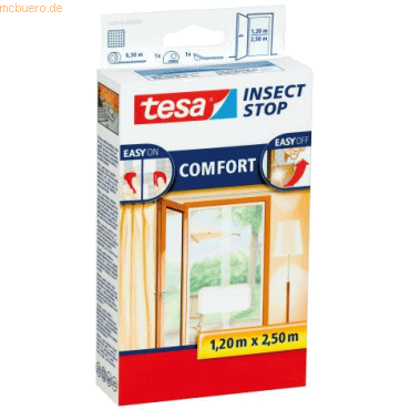 5 x Tesa Fliegengitter tesa Insect Stop Comfort Tür 0,65x2,50m 2 Stück von Tesa