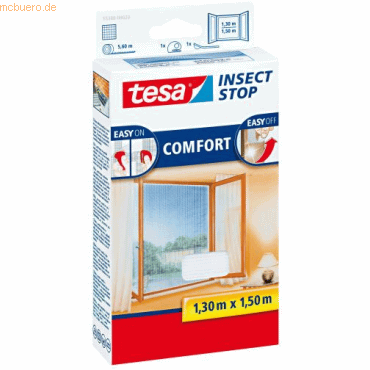 5 x Tesa Fliegengitter tesa Insect Stop für Fenster 1,30x1,50m anthraz von Tesa