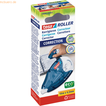 5 x Tesa Korrekturroller ecoLogo 14mx4,2mm nachfüllbar 5 x Tesa Korrekturroller ecoLogo 14mx4,2mm nachfüllbar von Tesa