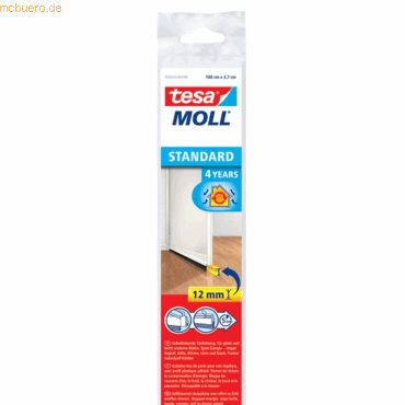 5 x Tesa Türdichtschiene für glatte Böden 1mx37mm braun 5 x Tesa Türdichtschiene für glatte Böden 1mx37mm braun von Tesa