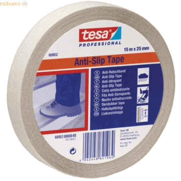 6 x Tesa Anti-Rutschband 25mm x 15m transparent von Tesa