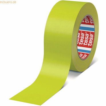 6 x Tesa Gewebeband 4671 25mm x 25m fluoreszierend-grün von Tesa