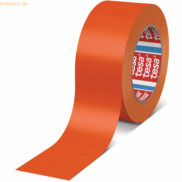 6 x Tesa Gewebeband 4671 25mm x 25m fluoreszierend-orange von Tesa