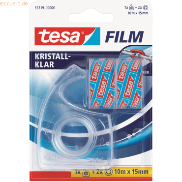 6 x Tesa Klebefilm tesafilm kristall-klar 15mmx10m 2x Rolle+EasyCut Ha 6 x Tesa Klebefilm tesafilm kristall-klar 15mmx10m 2x Rolle+EasyCut Ha von Tesa