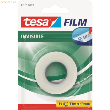 6 x Tesa Klebefilm tesafilm matt-unsichtbar 19mmx33m Blister von Tesa