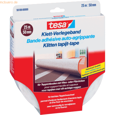 6 x Tesa Klett-Verlegeband 25mx50mm von Tesa