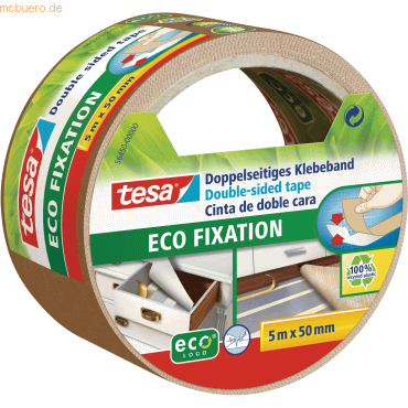 6 x Tesa Verlegeband ecoLogo Fixation doppelseitig 50mmx5m 6 x Tesa Verlegeband ecoLogo Fixation doppelseitig 50mmx5m von Tesa