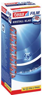 8 Klebef.Krist-Klar 33mx19mm (58260-00000-00) von Tesa