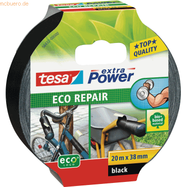 8 x Tesa Gewebeband Extra Power Universal ecoLogo 38mmx20m schwarz 8 x Tesa Gewebeband Extra Power Universal ecoLogo 38mmx20m schwarz von Tesa