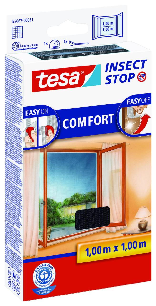 tesa Fliegengitter Insect Stop COMFORT anthrazit 1,0 x 1,0 m tesa Fliegengitter Insect Stop COMFORT anthrazit 1,0 x 1,0 m von Tesa