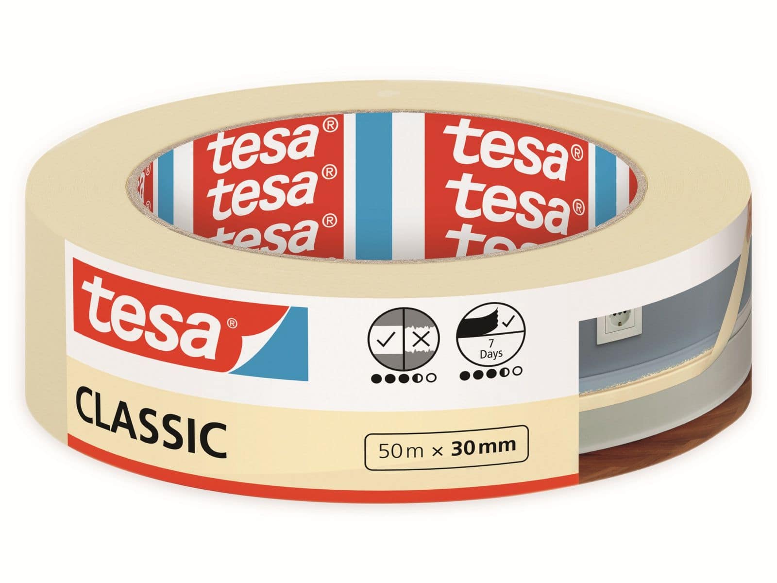 TESA ® Malerband Classic, 50m:30mm, 52805-00000-03 von Tesa