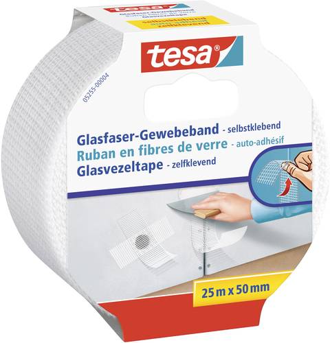TESA 05255-00004-01 Gewebeklebeband Weiß (L x B) 25m x 50mm 1St. von Tesa