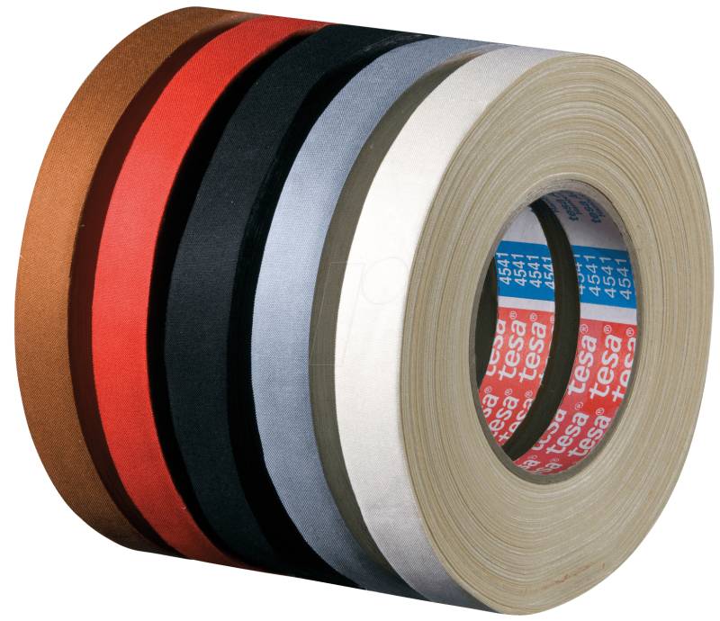 TESA 4541SW-25 - Gewebeband tesaband®, flexible, 50 m x 25 mm, schwarz von Tesa