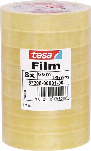 TESA 57208-00001-01 tesafilm Standard Transparent (L x B) 66m x 19mm 8St. von Tesa