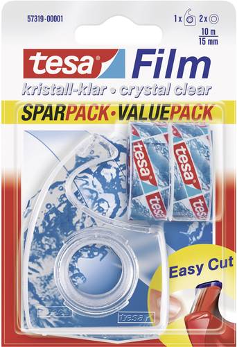 TESA 57319-00001-04 tesafilm kristall-klar Transparent (L x B) 10m x 15mm 2St. von Tesa