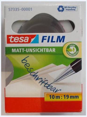 TESA 57335-00001-01 tesafilm Invisible Transparent (L x B) 10m x 19mm von Tesa