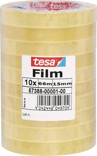 TESA 57388-00001-01 tesafilm Standard Transparent (L x B) 66m x 15mm 10St. von Tesa