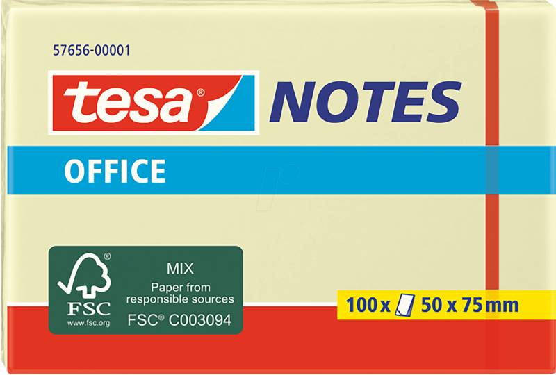 TESA 57656 - Klebezettel, 50 x 75mm, 100 Blatt von Tesa