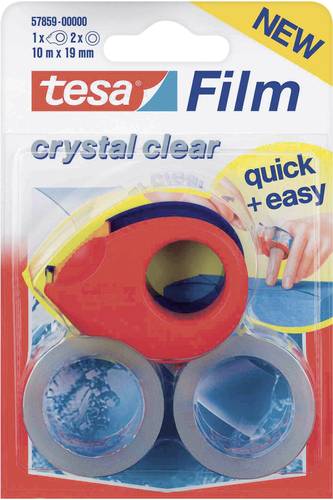 TESA 57859-00000-13 tesafilm kristall-klar Transparent (L x B) 10m x 19mm 2St. von Tesa
