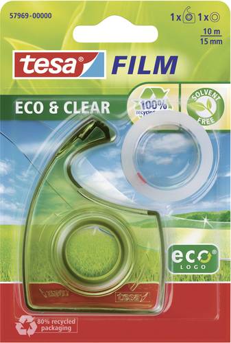 TESA 57969-00000-01 tesafilm Eco & Clear Transparent (L x B) 10m x 15mm 1St. von Tesa