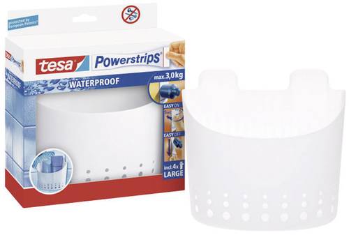 TESA 59706 Powerstrips® Waterproof Korb Weiß Inhalt: 1St. von Tesa