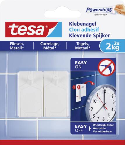 TESA 77762 Klebenagel Weiß Inhalt: 2St. von Tesa