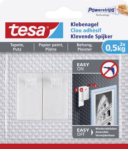 TESA 77772 Klebenagel Weiß Inhalt: 2St. von Tesa