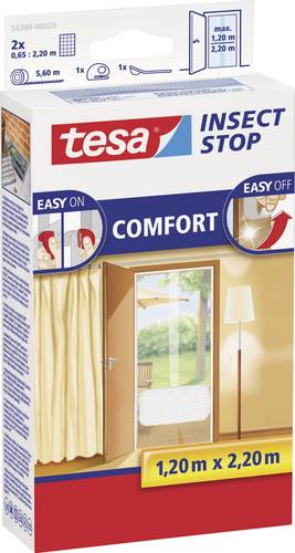 TESA COMFORT 55389-00020-00 Tür-Fliegengitter (B x H) 1200mm x 2200mm Weiß 1St. von Tesa