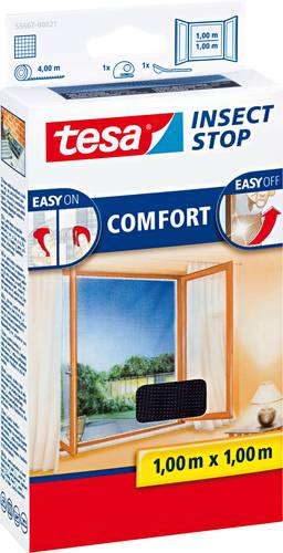 TESA COMFORT 55667-00021-00 Fliegengitter (B x H) 1000mm x 1000mm Anthrazit 1St. von Tesa