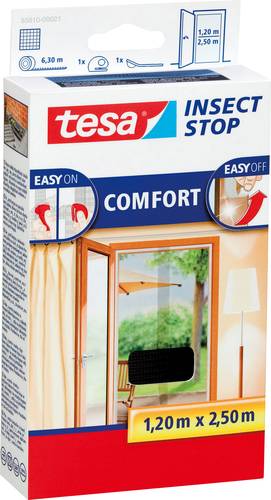 TESA COMFORT 55910-00021-00 Tür-Fliegengitter (B x H) 1200mm x 2500mm Anthrazit 1St. von Tesa