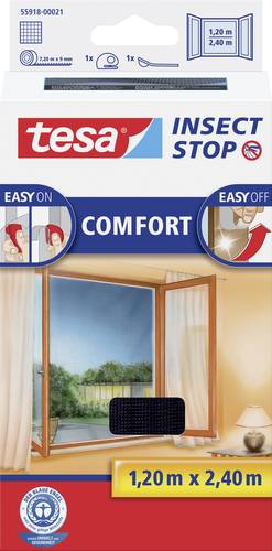 TESA COMFORT 55918-00021-00 Fliegengitter (B x H) 1200mm x 2400mm Anthrazit 1St. von Tesa