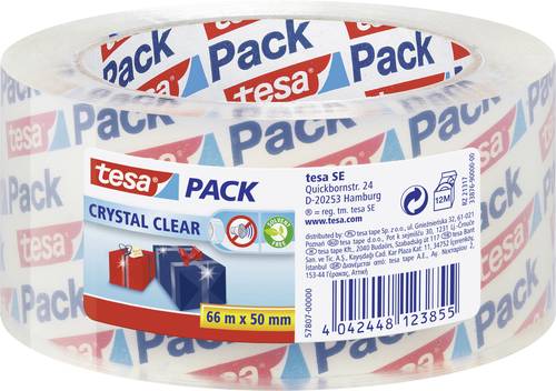 TESA CRYSTAL CLEAR 57807-00000-01 Packband tesapack® Transparent (L x B) 66m x 50mm 1St. von Tesa