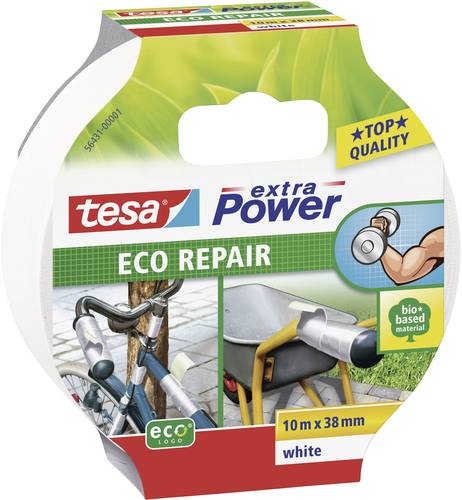 TESA ECO REPAIR 56431-00001-00 Gewebeklebeband tesa® extra Power Weiß (L x B) 10m x 38mm 1St. von Tesa