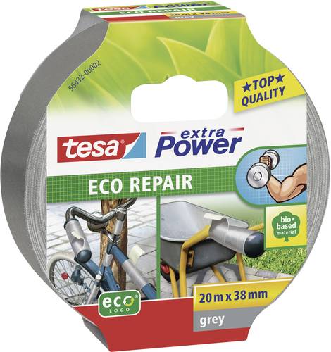 TESA ECO REPAIR 56432-00002-00 Gewebeklebeband tesa® extra Power Grau (L x B) 20m x 38mm 1St. von Tesa