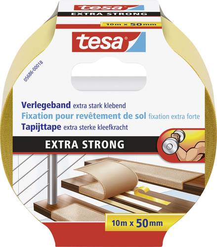 TESA EXTRA STRONG 05686-00018-11 Verlegeband Orange (L x B) 10m x 50mm 1St. von Tesa