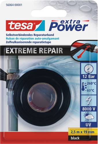 TESA EXTREME REPAIR 56064-00001-00 Reparaturband tesa® extra Power Schwarz (L x B) 2.5m x 19mm 1St. von Tesa