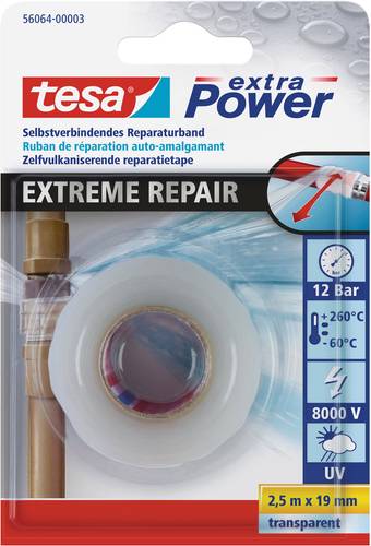 TESA EXTREME REPAIR 56064-00003-00 Reparaturband tesa® extra Power Transparent (L x B) 2.5m x 19mm von Tesa