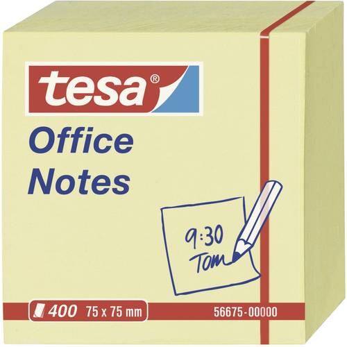 TESA Haftnotizwürfel 56675-00000 75mm x 75mm Gelb 400 Blatt von Tesa