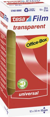 TESA OFFICE-BOX 57402-00002-01 tesafilm Transparent (L x B) 33m x 12mm 12St. von Tesa