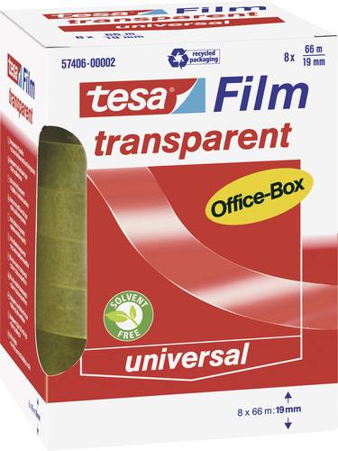 TESA OFFICE-BOX 57406-00002-01 tesafilm Transparent (L x B) 66m x 19mm 8St. von Tesa